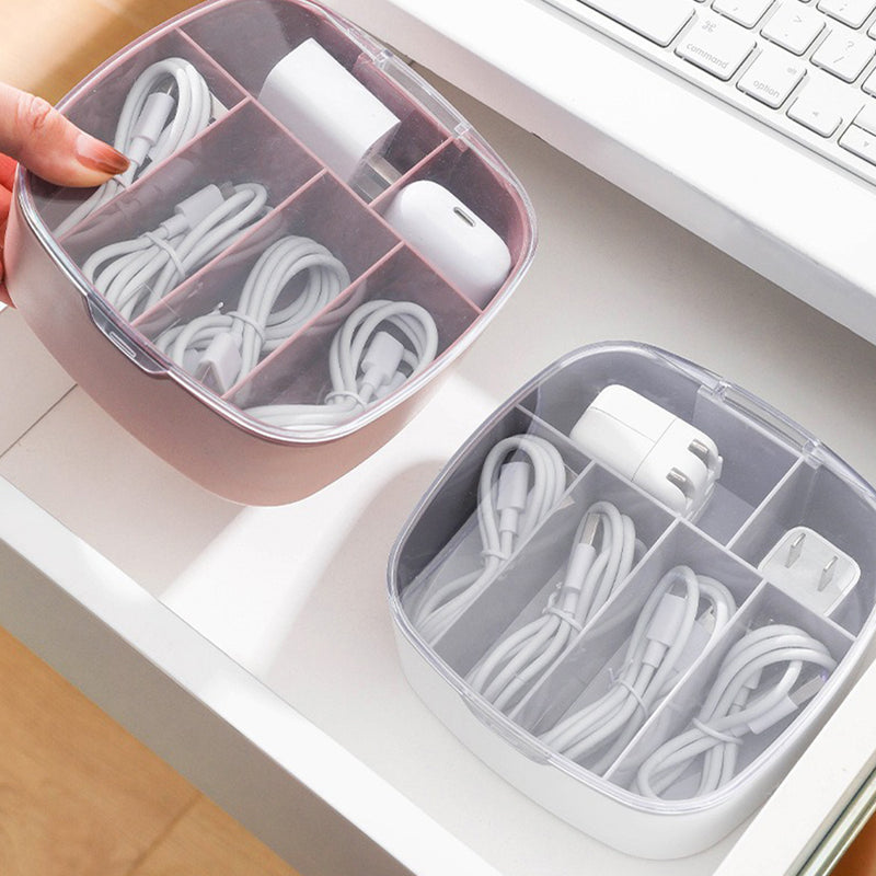 idrop Dustproof Data Cable & Charger Plug Storage Box / Kotak Penyimpanan Wayar & Peranti Pengecas / 防尘数据线收纳盒
