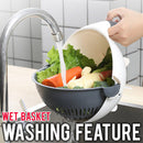 idrop Multifunction Kitchen Wet Basket Vegetable Washer & Cutter / Bekas Potong & Basuh Sayur