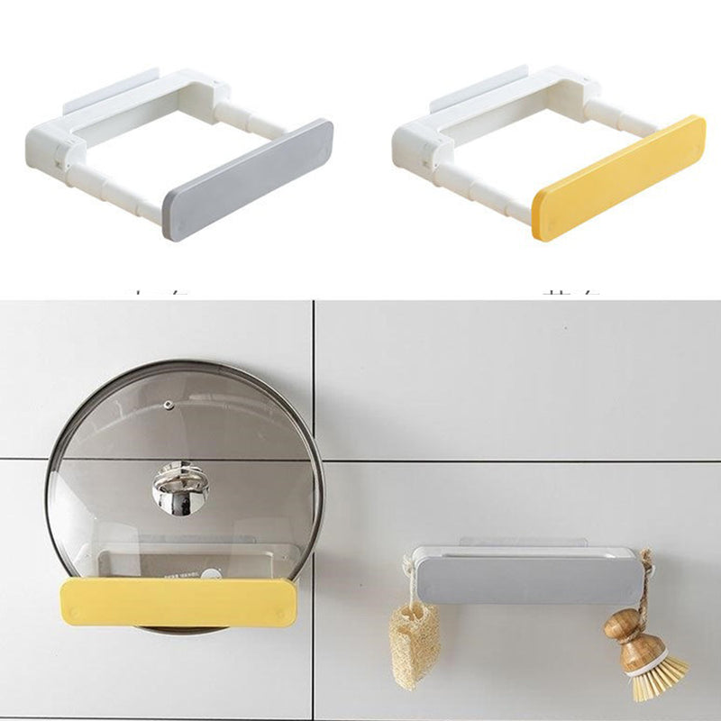 idrop Retractable Wall Mounted Washbasin Shelf / Tempat Gantung Penyimpanan Baldi / 伸缩脸盆置物架
