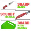 idrop Fruit Cutting Knife and Chopping Board Set Cutlery Kitchen Tools