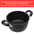 idrop [ 24CM ] 4.3L Maifan Stone Nonstick Aluminium Soup Pot With Glass Lid Cover / Periuk Mangkuk Masak / 24CM铝汤锅玻璃盖)