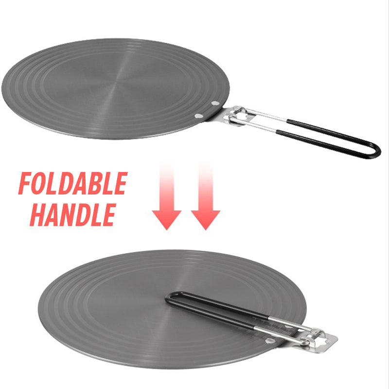 idrop [ 28CM ] Double Sided Thawing Heat Conduction Plate with Folding Handle / Piring Pencairan Konduktif Makanan / 手柄)带柄双面解冻导热板折叠款(解冻板 )