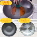 idrop [ 36CM ] Smokeless & Nonstick Honeycomb Kitchen Cooking Wok with Glass Lid / Kuali Memasak Tidak Lekat bersama Penutup Kaca / 玻璃盖无烟不粘蜂窝厨房炒锅