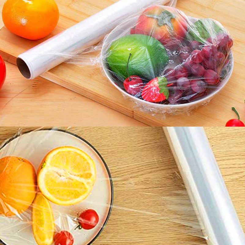 idrop [ 20M x 30CM ] Clear Wrap Transparent Food and Item Wrapping Plastic Packaging