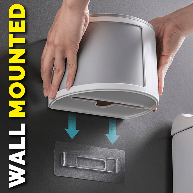 idrop Wall Mounted Household Toiletry Storage Shelf Rack with Toilet Roll Holder