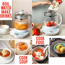 idrop 1.8L Electric Glass Body Kettle Health Pot - Cerek Air Elektrik