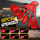 idrop [ 13PCS ] Kitchen Pots Pan & Utensils Cookware Set Cast Iron with Nonstick Coating Set / Periuk Dapur Memasak 13 / 件装厨房锅具锅具炊具套装铸铁带不粘涂层