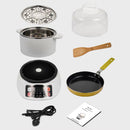 idrop [ 3L ] Multifunctional Breakfast Steamer & Cooker Machine / Mesin Pelbagai Guna Memasak & Stim / 底坐电脑带煎锅蒸 煲(营养早餐机)(山姆斯)