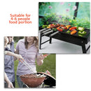 idrop [ 60CM ] Long Foldable BBQ Charcoal Grill Outdoor Camping Picnic Barbecue Set / Pemanggang  BBQ Mudah Alih / 长款可折叠烧烤木炭烧烤户外野营野餐烧烤套装