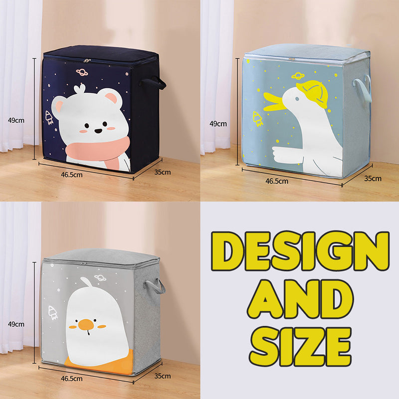 idrop [ Vertical ] Cute Quilt Storage Bag / Beg Selimut Comel / (竖)萌趣棉被收纳盒