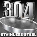 idrop 40CM  SUS304  Stainless Steel Kitchen Non Stick Honeycomb Cooking Frying Wok with Lid Cover