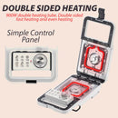 idrop Multipurpose Breakfast Maker Double Heating Sandwich Machine / Alat Masak Roti Waffle Pelbagai Guna /  定时双发热三文冶机(配双盘 )