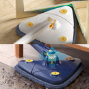 idrop Triangle Foldable Rotating Water Absorbant Flat Mop / Mop Lantai Rata Serap Air Boleh Putar dan Lipat / 三角拖把家用拧水拖把懒人旋转蝴