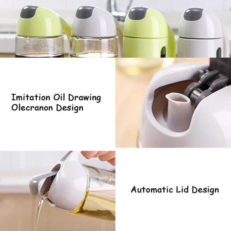 idrop 300ml Portable Kitchen Glass Oil Seasoning Mug Cup Bottle Container