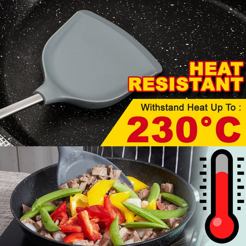 idrop 230°C Degree Heat Resistant Kitchen Cooking Non Stick Silicone Spatula