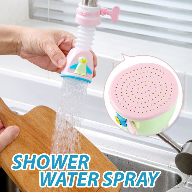 Kid Friendly Extendable Kitchen Splash Sproof Water Faucet / Kepala Paip Kanak-Kanak Senang Guna / 可调节旋转花洒(水龙头卡通花洒)