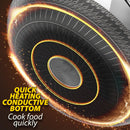 idrop [ 36CM ] SUS304 Stainless Steel Double Sided Fill Flower Handle Without Rivet Cooking Wok / Kuali Memasak / SUS304不锈钢双面花柄无铆钉炒锅