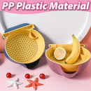 idrop Double Layer Drainage Basket Bowl Fruit Tray Plate / Pinggan Dulang Buah-Buahan / 多功能沥水水果篮(洗菜篮)