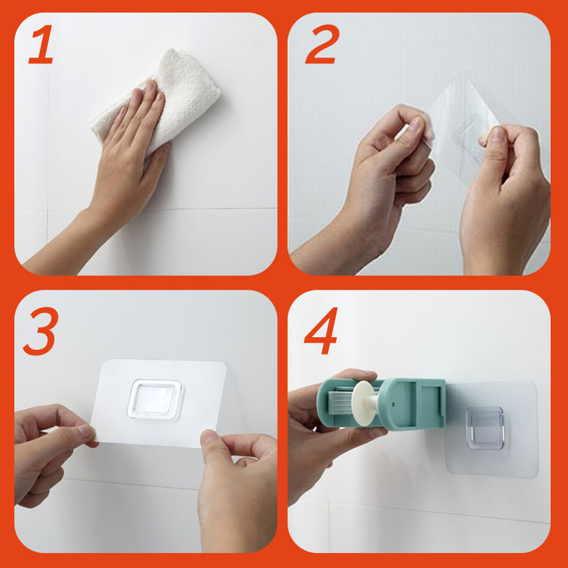 idrop Wall Mounted Broom & Mop Holder Hanger [ 1pc ]