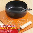 idrop [ 20CM ] Japanese Style Deep Fry Nonstick Cooking Frypan / Kuali Memasak / 日式多功能油炸奶锅