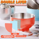 idrop [ 12CM / 300ml ] Stainless Steel SUS304 Antibacterial Double Layer Eating Bowl Mangkuk Makan Keluli Tahan Karat 抗菌彩色不锈钢双层碗(304不锈钢)