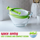 idrop 360° Degree Rotating Washing Rinsing & Draining Colander / Bekas Basuh Cuci Sayur dan Buah Senang Putar / 旋转蔬菜沥水器