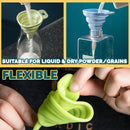idrop [ 6CM ] Mini Silicone Flexible Collapsible Oil Liquid Water Funnel Kitchen Tool Filter