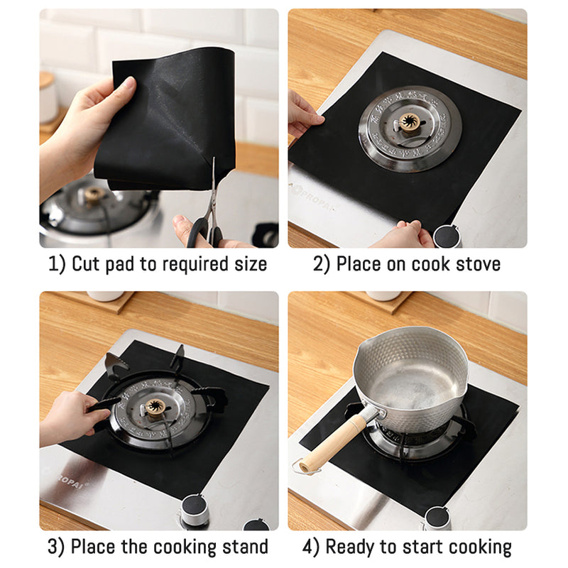 idrop Non Stick Reusable Gas Hob Anti Oil Stove Protector
