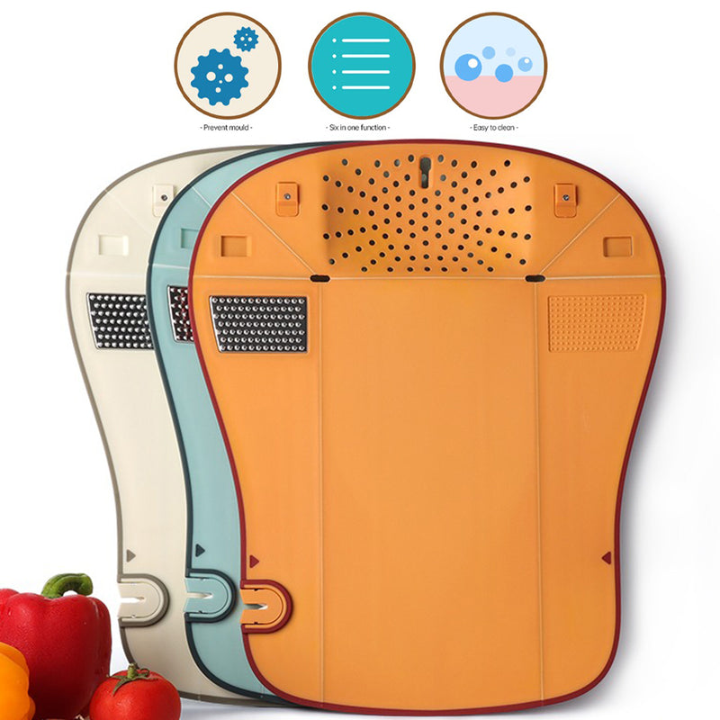 idrop [ 6 IN 1 ] Multifunctional Foldable Cutting Board / Papan Potong Pelbagai Guna / 多功能折叠菜板