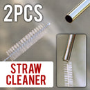 idrop 9PCS Stainless Steel Straw Drinking Set + Portable Carry Box Container