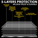 idrop Kitchen SUS304 Stainless Steel Baking Dough Rolling Pin / Penggiling Doh Keluli Tahan Karat / 304不锈钢擀面杖(大号)(长)(42CM)