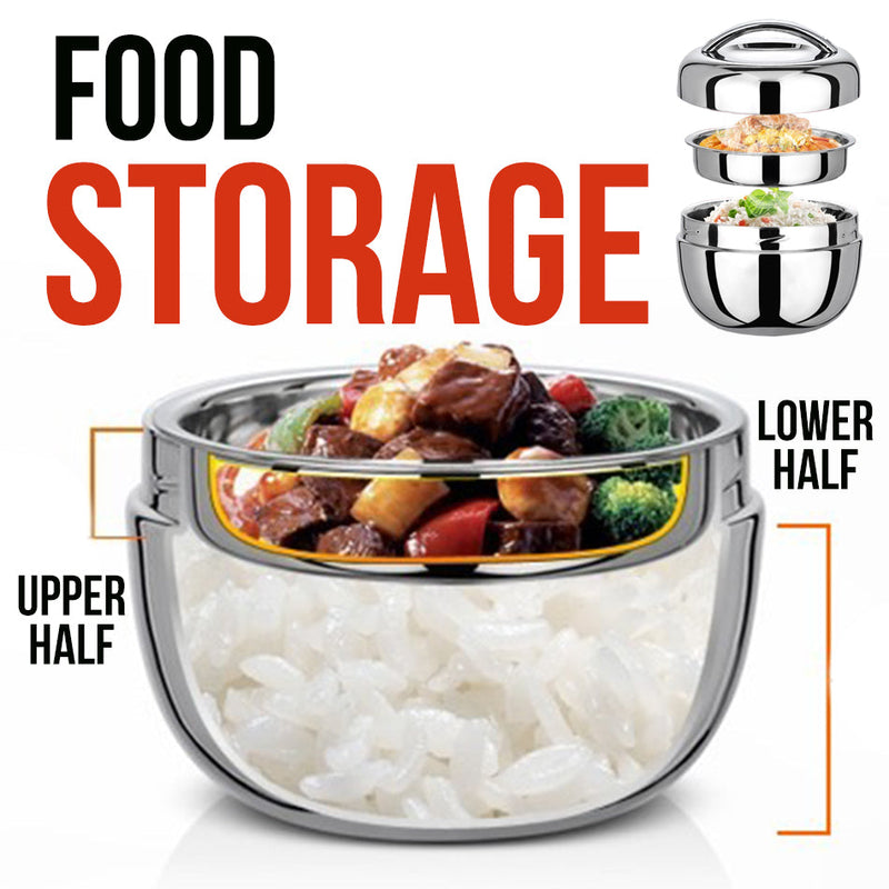 idrop [ 1000ml / 1300ml ] Stainless Steel Food Lunch Box Container / Bekal Makanan Keluli Tahan Karat / 不锈钢食品饭盒容器