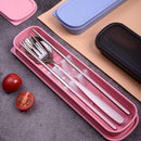 idrop Kitchen Stainless Steel Spoon Fork Chopsticks + Portable Box Set