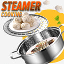 idrop [ 32CM ] 3 LAYER Multifunction SUS304 Stainless Steel Kitchen Cooking Steam Pot / Kuali Periuk Stim dan Memasak / 32CM不锈钢法拉赫三层多用