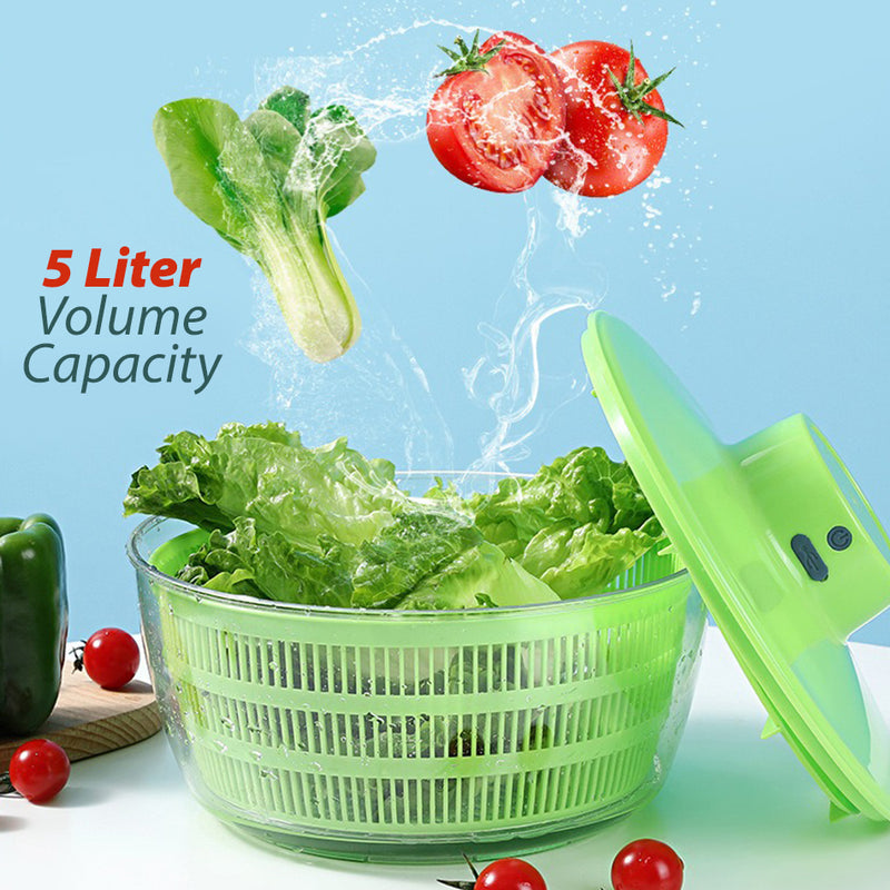 idrop [ 24.5cm ] Electric Vegetable & Fruit Drainage Wash Basket / Bakul Basuh Sayur Dan Buah Elektrik / 电动果蔬沥水(充电)