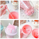 idrop [ 300ml ] Cat Paw Double Layer Drinking Cup / Cawan Minuman Bentuk Kucing / 卡通杯
