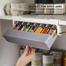 idrop Under Shelf Seasoning Spice Rack / Rak Gantung Perencah & Rempah / 挂柜调味罐收纳架(不带罐)