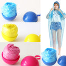 idrop Raincoat Capsule Ball - Portable Disposable Plastic Rain Coat Mini Storage