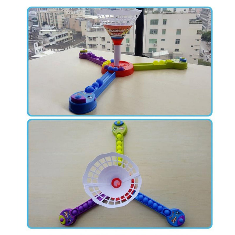 idrop Funny Game Ball Shoot Activate Triple Challenge Catapult Shooting Game Toys for Children