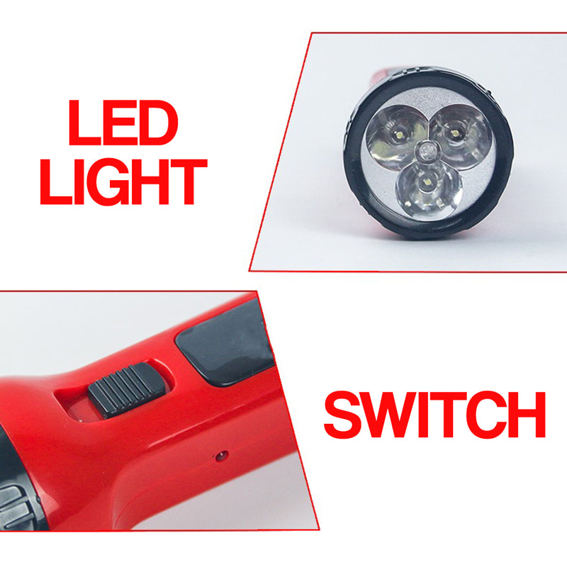 idrop LED Light Rechargeable Flashlight Bright Torch Light [ 4X 0.1W ]