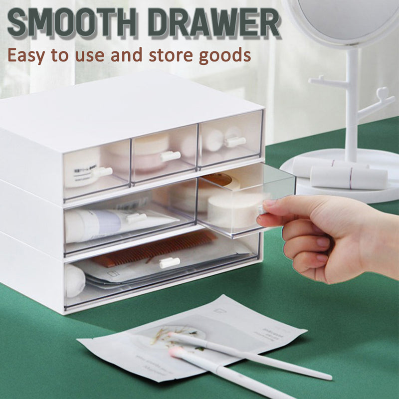 idrop Desktop Table Storage Box / Bekas Kotak Simpanan / 两抽自由配搭层柜