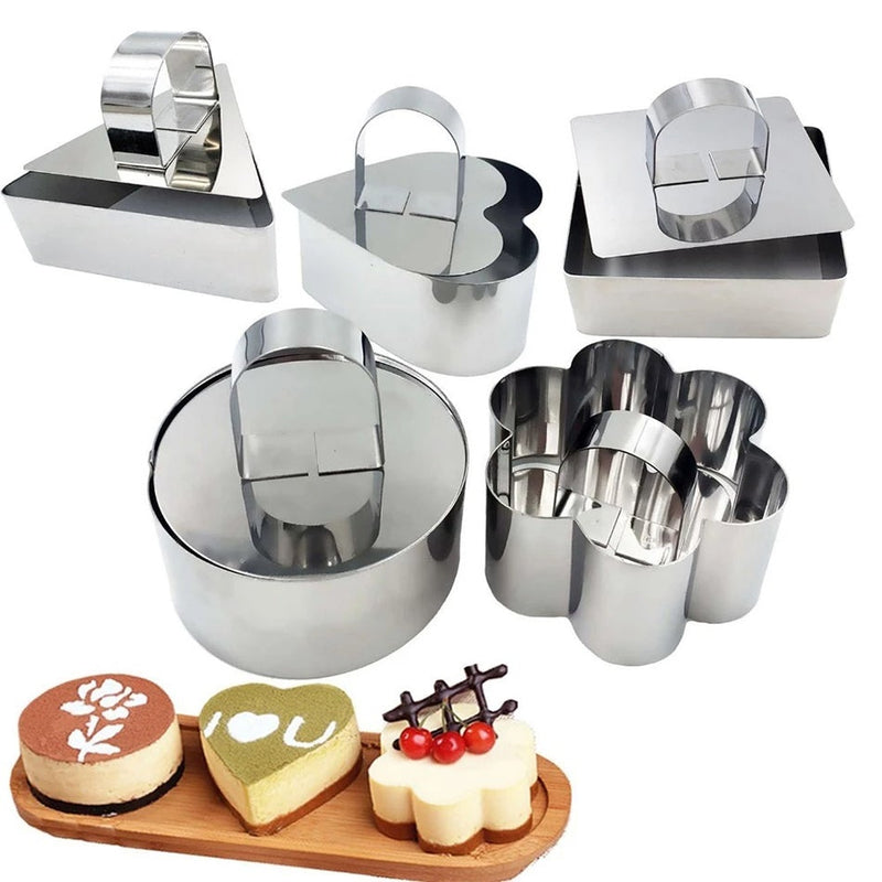 idrop [ 1 PC ] Cake Mousse Mold Various Shape / Acuan Kek Mousse Pelbagai Bentuk / 小慕斯圈(蛋糕模)