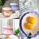 idrop [ 2 LAYER ] Imitation Porcelain Melamine Fruit & Snack Display Plate / Pinggan Paparan Porselin Tiruan Dua Lapis / 双层仿瓷密胺水果盘