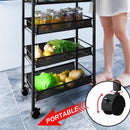 idrop [ 3 LAYER / 5 LAYER ] Trolley Basket Rack Shelf / Rak Troli Mudah Alih / 三层&五层推车网篮置物架
