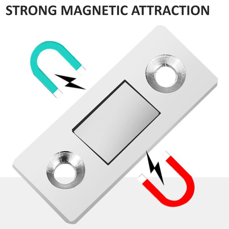 idrop [ 10PCS Pack ] Cabinet Door Invisible Magnet / Magnet Pintu Laci / (10PCS/PACK)柜门隐形磁铁(银色)