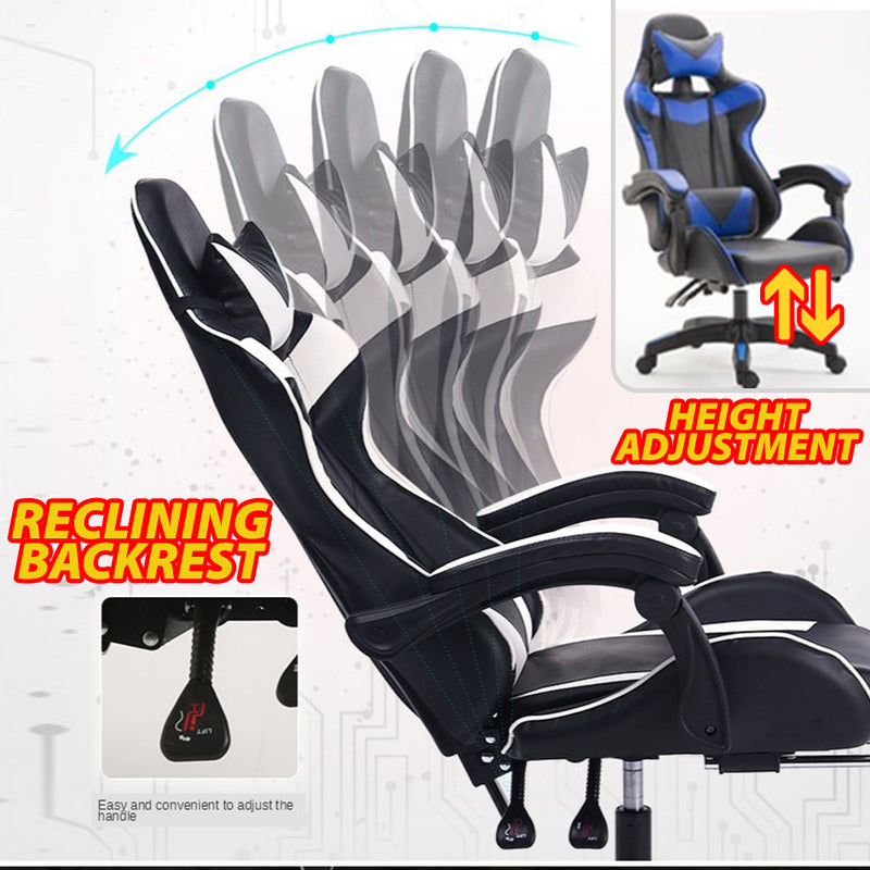 idrop CHAHO Ergonomic E-Sport Gaming Chair With Adjustable Reclining Backrest & Seat Height / Kerusi Permainan Komputer E-Sukan / 电竞电竞椅