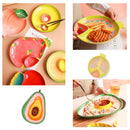 idrop Ceramic Fruit Design Food Plate [ Avocado / Pomegranate ] / Pinggan Makanan Rekaan Buah Seramik [ Delima / Avokado ] / 陶瓷水果设计食物盘[牛油果/石榴]