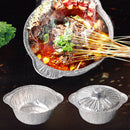 idrop Disposable Takeaway Tin Foil Food Storage Bowl Pot with Lid Cover