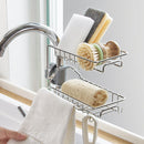 idrop 2 Layer Bathroom Kitchen Faucet Draining Storage Rack Shelf