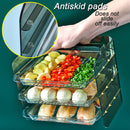 idrop [ 3 LAYER ] Multilayer Transparent Food Preparation Plate Rack / Rak Bertingkat Penyediaan Makanan / 多功能可叠加配菜盘